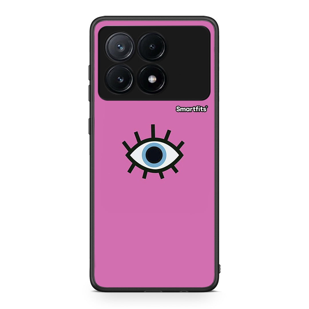 Xiaomi Poco X6 Pro 5G Blue Eye Pink θήκη από τη Smartfits με σχέδιο στο πίσω μέρος και μαύρο περίβλημα | Smartphone case with colorful back and black bezels by Smartfits