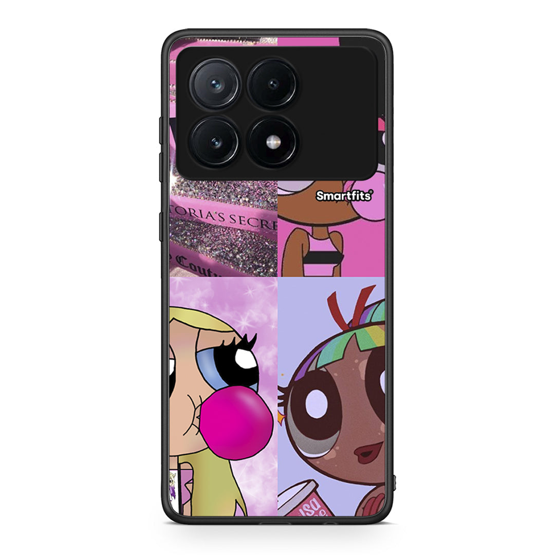 Xiaomi Poco X6 Pro 5G Bubble Girls Θήκη Αγίου Βαλεντίνου από τη Smartfits με σχέδιο στο πίσω μέρος και μαύρο περίβλημα | Smartphone case with colorful back and black bezels by Smartfits