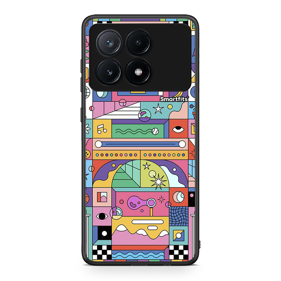 Xiaomi Poco X6 Pro 5G Bubbles Soap θήκη από τη Smartfits με σχέδιο στο πίσω μέρος και μαύρο περίβλημα | Smartphone case with colorful back and black bezels by Smartfits