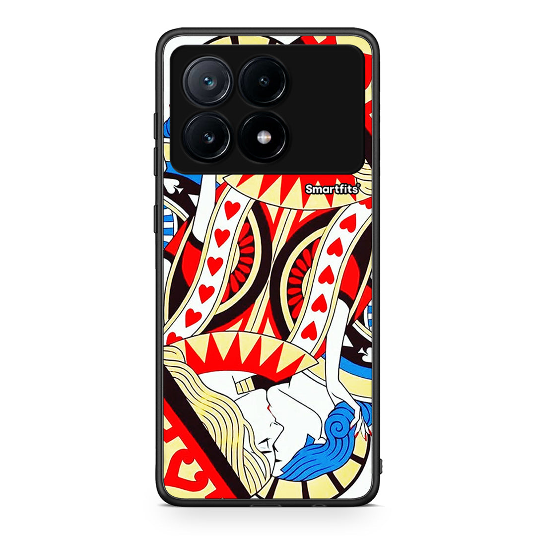 Xiaomi Poco X6 Pro 5G Card Love θήκη από τη Smartfits με σχέδιο στο πίσω μέρος και μαύρο περίβλημα | Smartphone case with colorful back and black bezels by Smartfits