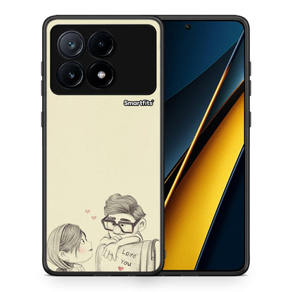 Θήκη Xiaomi Poco X6 Pro 5G Carl And Ellie από τη Smartfits με σχέδιο στο πίσω μέρος και μαύρο περίβλημα | Xiaomi Poco X6 Pro 5G Carl And Ellie case with colorful back and black bezels