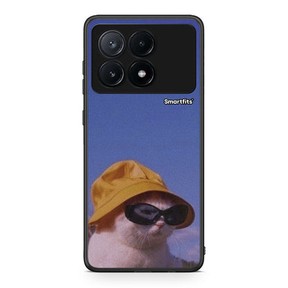 Xiaomi Poco X6 Pro 5G Cat Diva θήκη από τη Smartfits με σχέδιο στο πίσω μέρος και μαύρο περίβλημα | Smartphone case with colorful back and black bezels by Smartfits