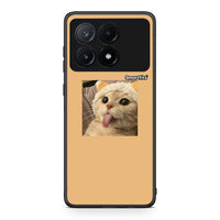 Thumbnail for Xiaomi Poco X6 Pro 5G Cat Tongue θήκη από τη Smartfits με σχέδιο στο πίσω μέρος και μαύρο περίβλημα | Smartphone case with colorful back and black bezels by Smartfits