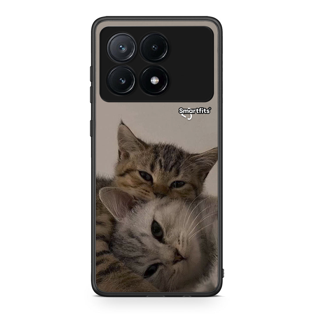 Xiaomi Poco X6 Pro 5G Cats In Love Θήκη από τη Smartfits με σχέδιο στο πίσω μέρος και μαύρο περίβλημα | Smartphone case with colorful back and black bezels by Smartfits