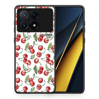 Thumbnail for Θήκη Xiaomi Poco X6 Pro 5G Cherry Summer από τη Smartfits με σχέδιο στο πίσω μέρος και μαύρο περίβλημα | Xiaomi Poco X6 Pro 5G Cherry Summer case with colorful back and black bezels