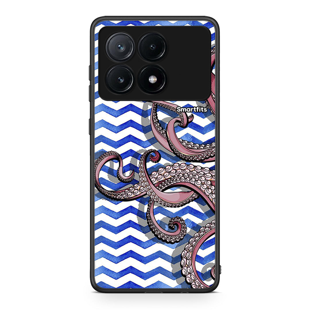 Xiaomi Poco X6 Pro 5G Chevron Devilfish θήκη από τη Smartfits με σχέδιο στο πίσω μέρος και μαύρο περίβλημα | Smartphone case with colorful back and black bezels by Smartfits