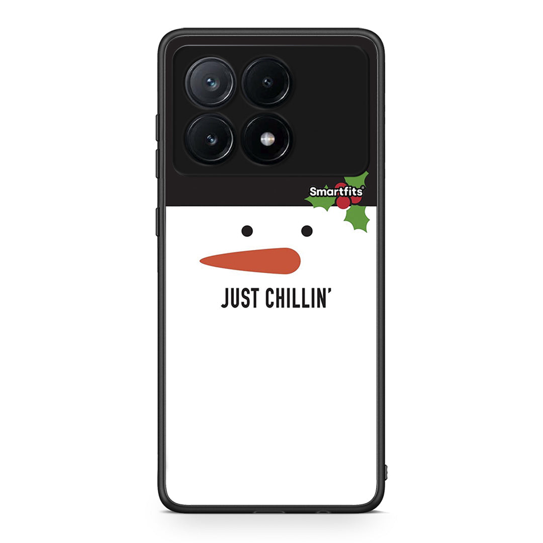 Xiaomi Poco X6 Pro 5G Christmas Chillin θήκη από τη Smartfits με σχέδιο στο πίσω μέρος και μαύρο περίβλημα | Smartphone case with colorful back and black bezels by Smartfits