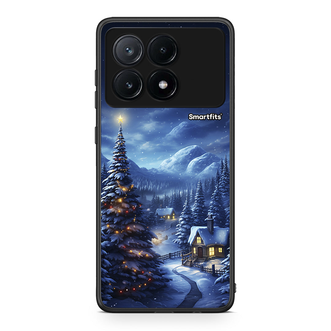 Xiaomi Poco X6 Pro 5G Christmas Scenery θήκη από τη Smartfits με σχέδιο στο πίσω μέρος και μαύρο περίβλημα | Smartphone case with colorful back and black bezels by Smartfits