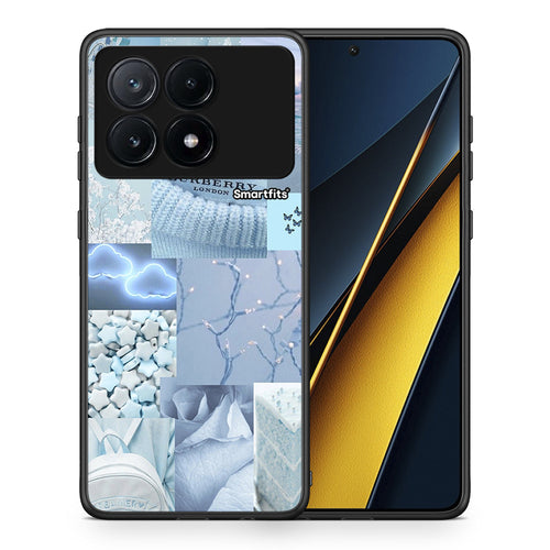 Θήκη Xiaomi Poco X6 Pro 5G Ciel Aesthetic Collage από τη Smartfits με σχέδιο στο πίσω μέρος και μαύρο περίβλημα | Xiaomi Poco X6 Pro 5G Ciel Aesthetic Collage case with colorful back and black bezels