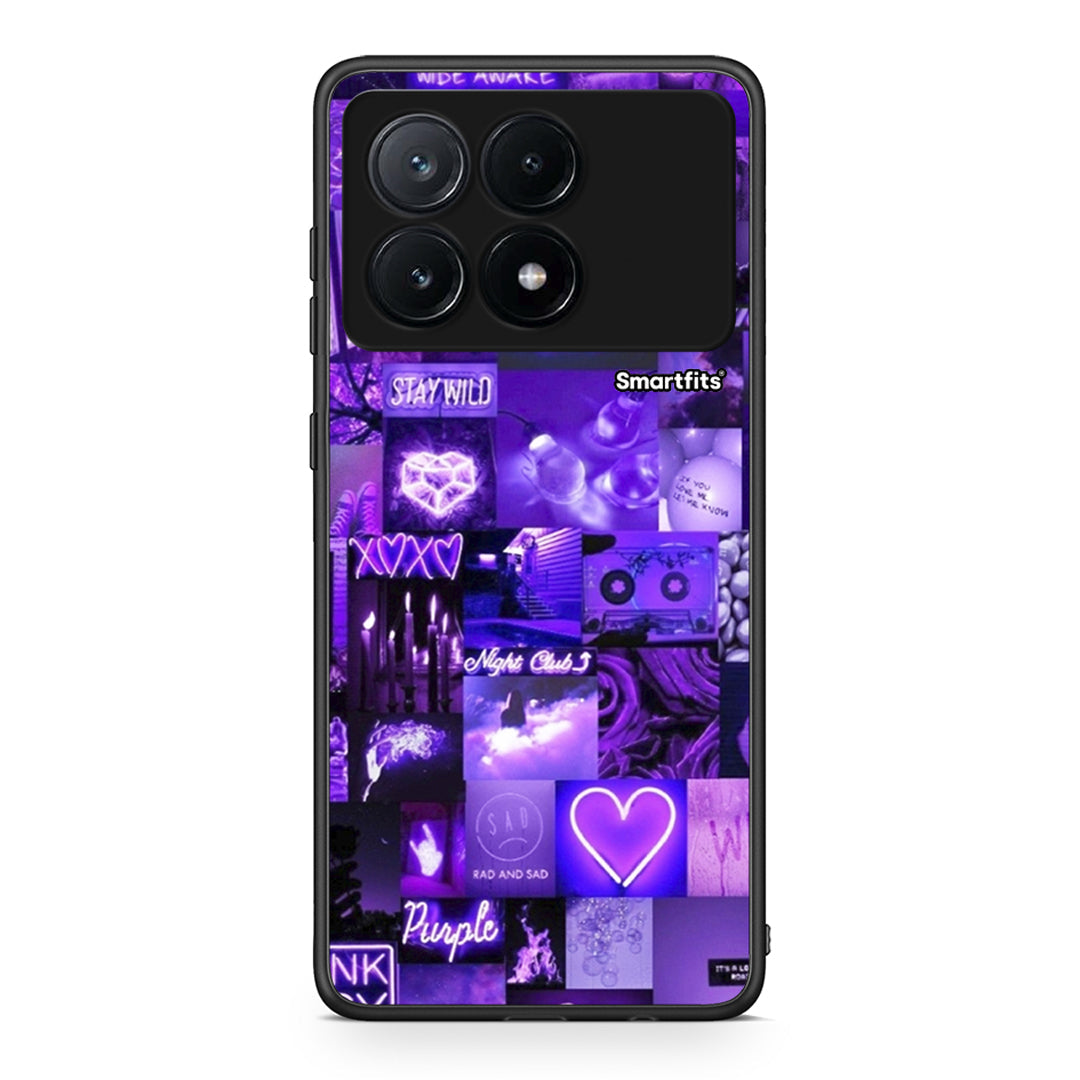 Xiaomi Poco X6 Pro 5G Collage Stay Wild Θήκη Αγίου Βαλεντίνου από τη Smartfits με σχέδιο στο πίσω μέρος και μαύρο περίβλημα | Smartphone case with colorful back and black bezels by Smartfits