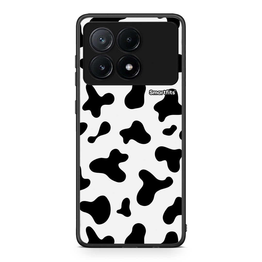 Xiaomi Poco X6 Pro 5G Cow Print θήκη από τη Smartfits με σχέδιο στο πίσω μέρος και μαύρο περίβλημα | Smartphone case with colorful back and black bezels by Smartfits