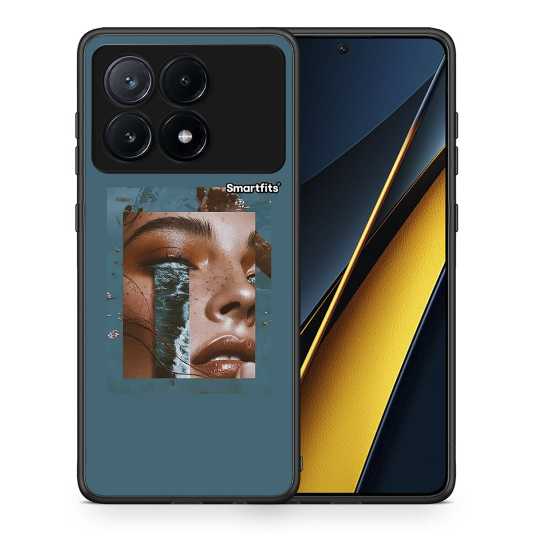Θήκη Xiaomi Poco X6 Pro 5G Cry An Ocean από τη Smartfits με σχέδιο στο πίσω μέρος και μαύρο περίβλημα | Xiaomi Poco X6 Pro 5G Cry An Ocean case with colorful back and black bezels