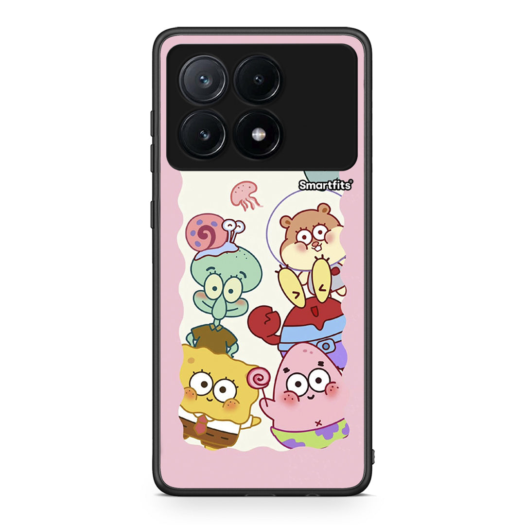 Xiaomi Poco X6 Pro 5G Cute Companion θήκη από τη Smartfits με σχέδιο στο πίσω μέρος και μαύρο περίβλημα | Smartphone case with colorful back and black bezels by Smartfits