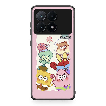 Xiaomi Poco X6 Pro 5G Cute Companion θήκη από τη Smartfits με σχέδιο στο πίσω μέρος και μαύρο περίβλημα | Smartphone case with colorful back and black bezels by Smartfits