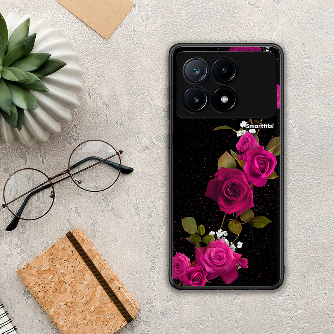 Flower Red Roses - Xiaomi Poco X6 Pro 5G θήκη