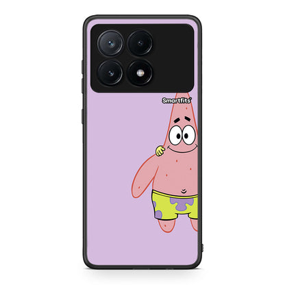 Xiaomi Poco X6 Pro 5G Friends Patrick θήκη από τη Smartfits με σχέδιο στο πίσω μέρος και μαύρο περίβλημα | Smartphone case with colorful back and black bezels by Smartfits