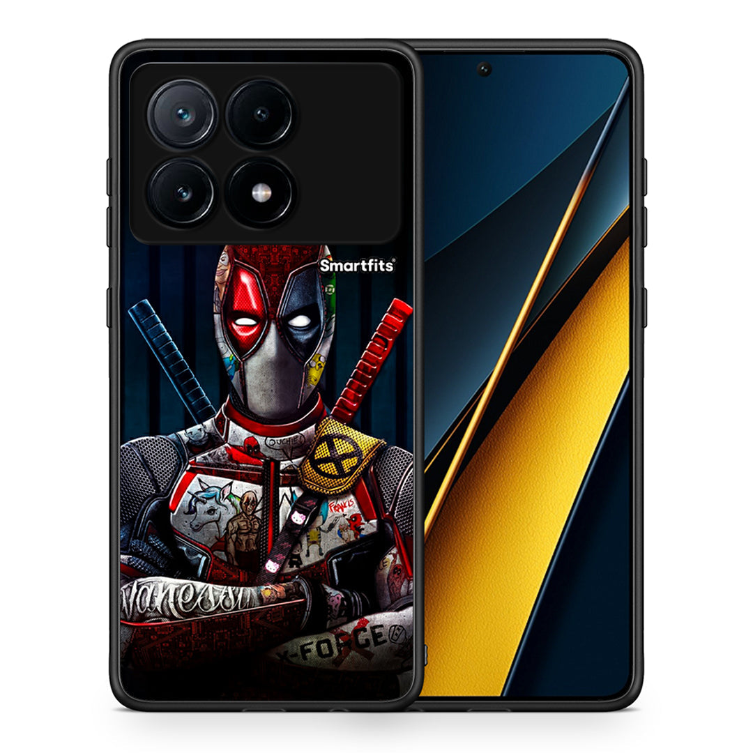Θήκη Xiaomi Poco X6 Pro 5G Funny Guy από τη Smartfits με σχέδιο στο πίσω μέρος και μαύρο περίβλημα | Xiaomi Poco X6 Pro 5G Funny Guy case with colorful back and black bezels