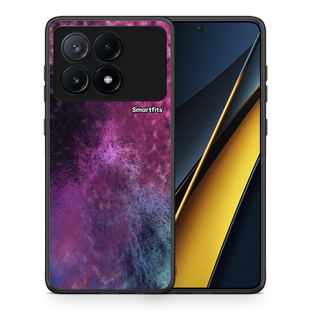 Θήκη Xiaomi Poco X6 Pro 5G Aurora Galaxy από τη Smartfits με σχέδιο στο πίσω μέρος και μαύρο περίβλημα | Xiaomi Poco X6 Pro 5G Aurora Galaxy case with colorful back and black bezels