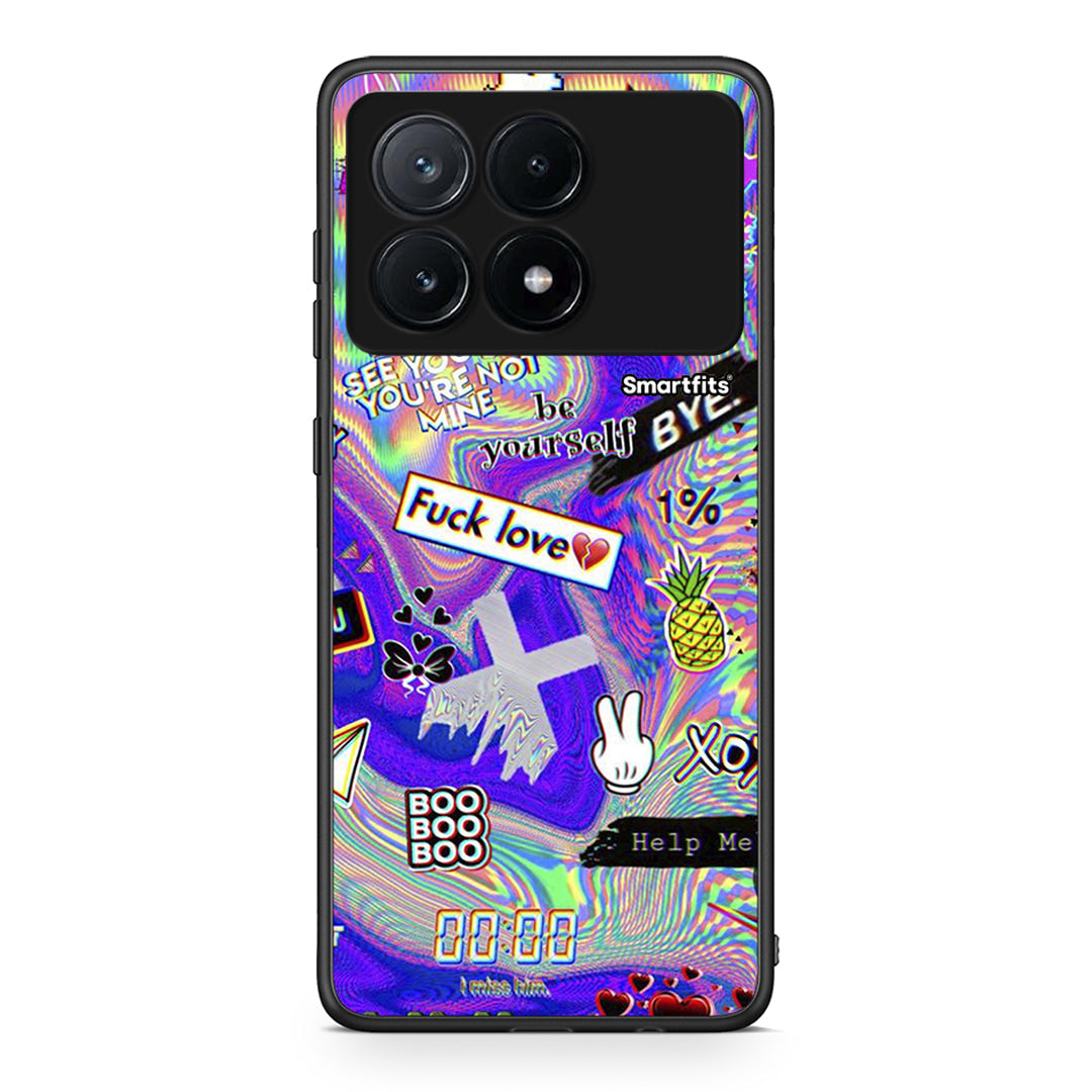 Xiaomi Poco X6 Pro 5G Game Over θήκη από τη Smartfits με σχέδιο στο πίσω μέρος και μαύρο περίβλημα | Smartphone case with colorful back and black bezels by Smartfits