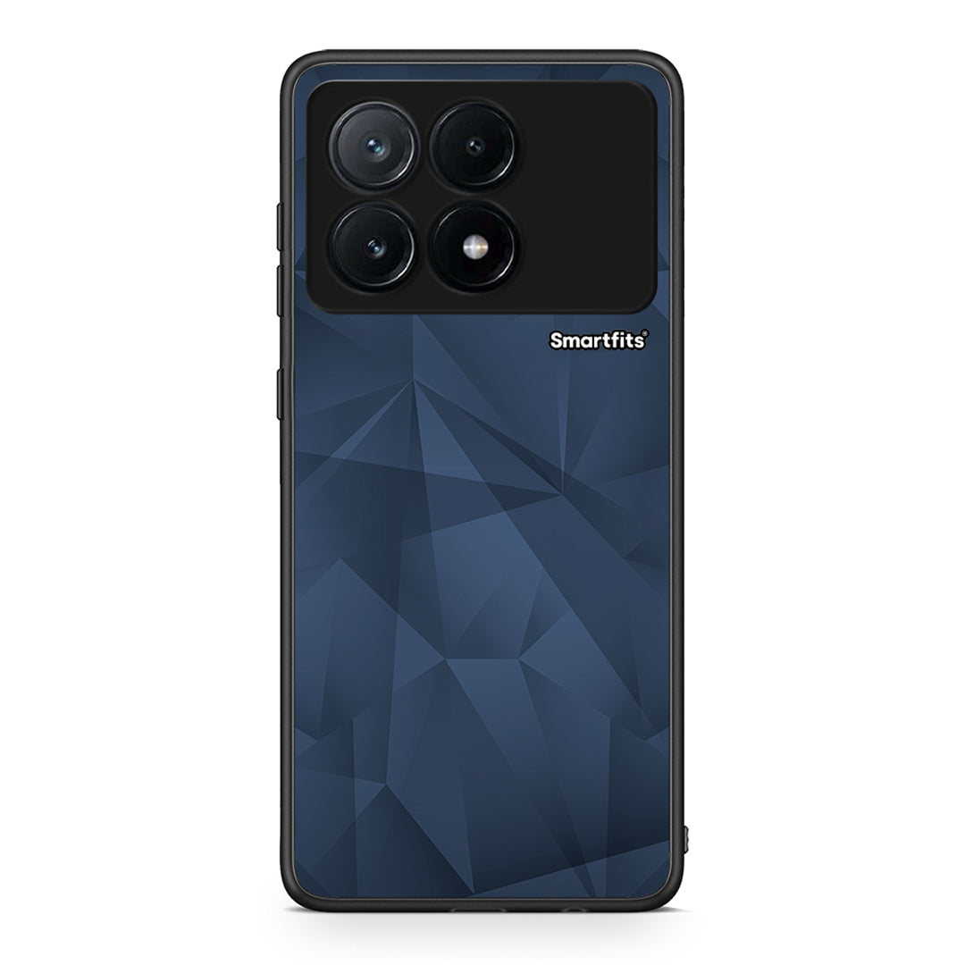 39 - Xiaomi Poco X6 Pro 5G Blue Abstract Geometric case, cover, bumper