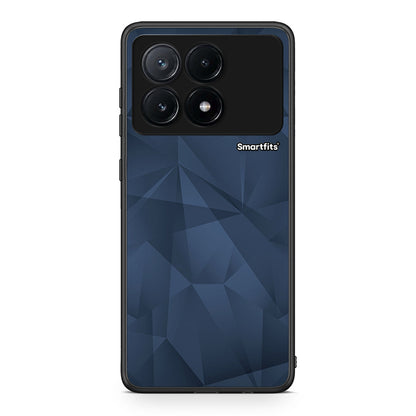 39 - Xiaomi Poco X6 Pro 5G Blue Abstract Geometric case, cover, bumper