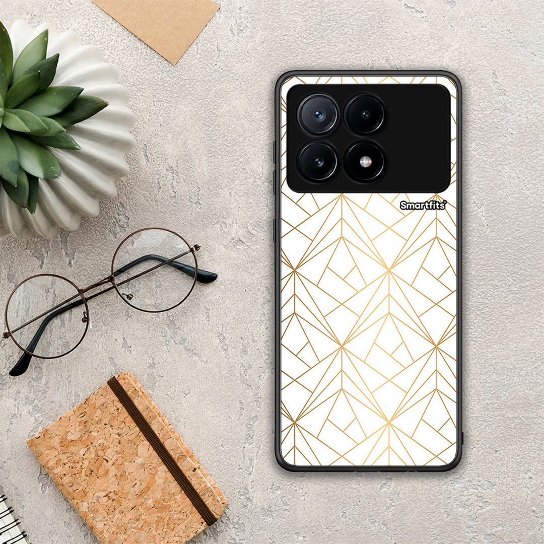 Geometric Luxury White - Xiaomi Poco X6 Pro 5G θήκη