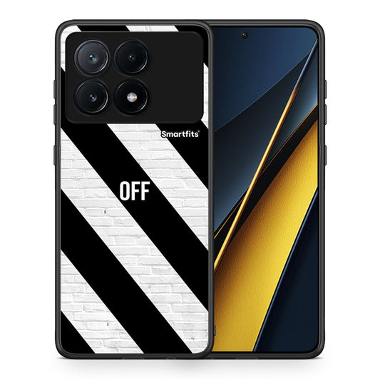 Θήκη Xiaomi Poco X6 Pro 5G Get Off από τη Smartfits με σχέδιο στο πίσω μέρος και μαύρο περίβλημα | Xiaomi Poco X6 Pro 5G Get Off case with colorful back and black bezels