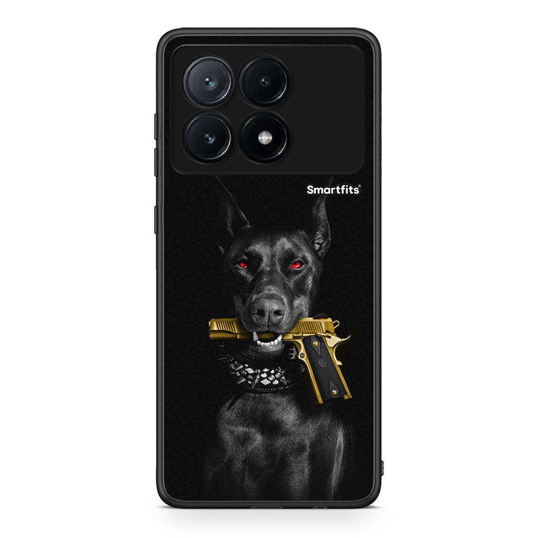 Xiaomi Poco X6 Pro 5G Golden Gun Θήκη Αγίου Βαλεντίνου από τη Smartfits με σχέδιο στο πίσω μέρος και μαύρο περίβλημα | Smartphone case with colorful back and black bezels by Smartfits