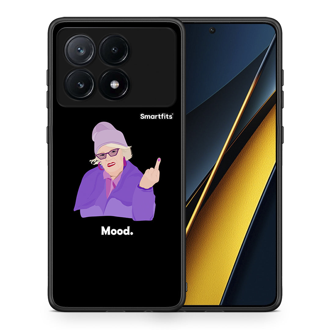 Θήκη Xiaomi Poco X6 Pro 5G Grandma Mood Black από τη Smartfits με σχέδιο στο πίσω μέρος και μαύρο περίβλημα | Xiaomi Poco X6 Pro 5G Grandma Mood Black case with colorful back and black bezels