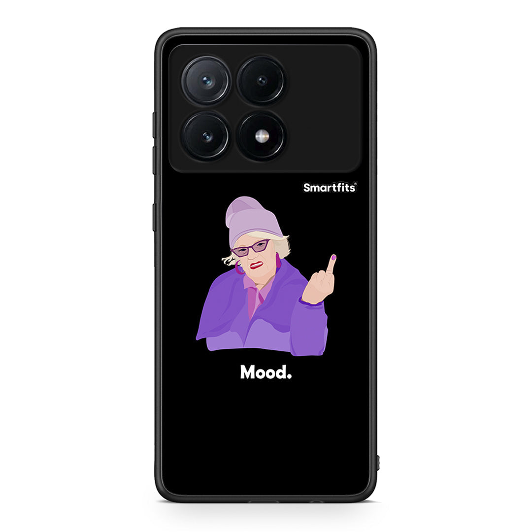 Xiaomi Poco X6 Pro 5G Grandma Mood Black θήκη από τη Smartfits με σχέδιο στο πίσω μέρος και μαύρο περίβλημα | Smartphone case with colorful back and black bezels by Smartfits