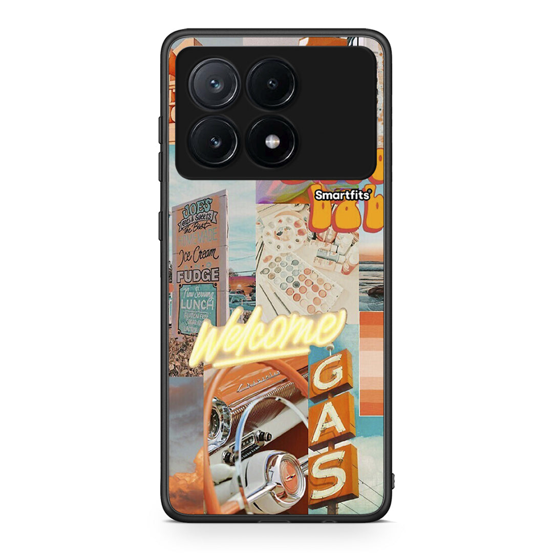 Xiaomi Poco X6 Pro 5G Groovy Babe Θήκη Αγίου Βαλεντίνου από τη Smartfits με σχέδιο στο πίσω μέρος και μαύρο περίβλημα | Smartphone case with colorful back and black bezels by Smartfits