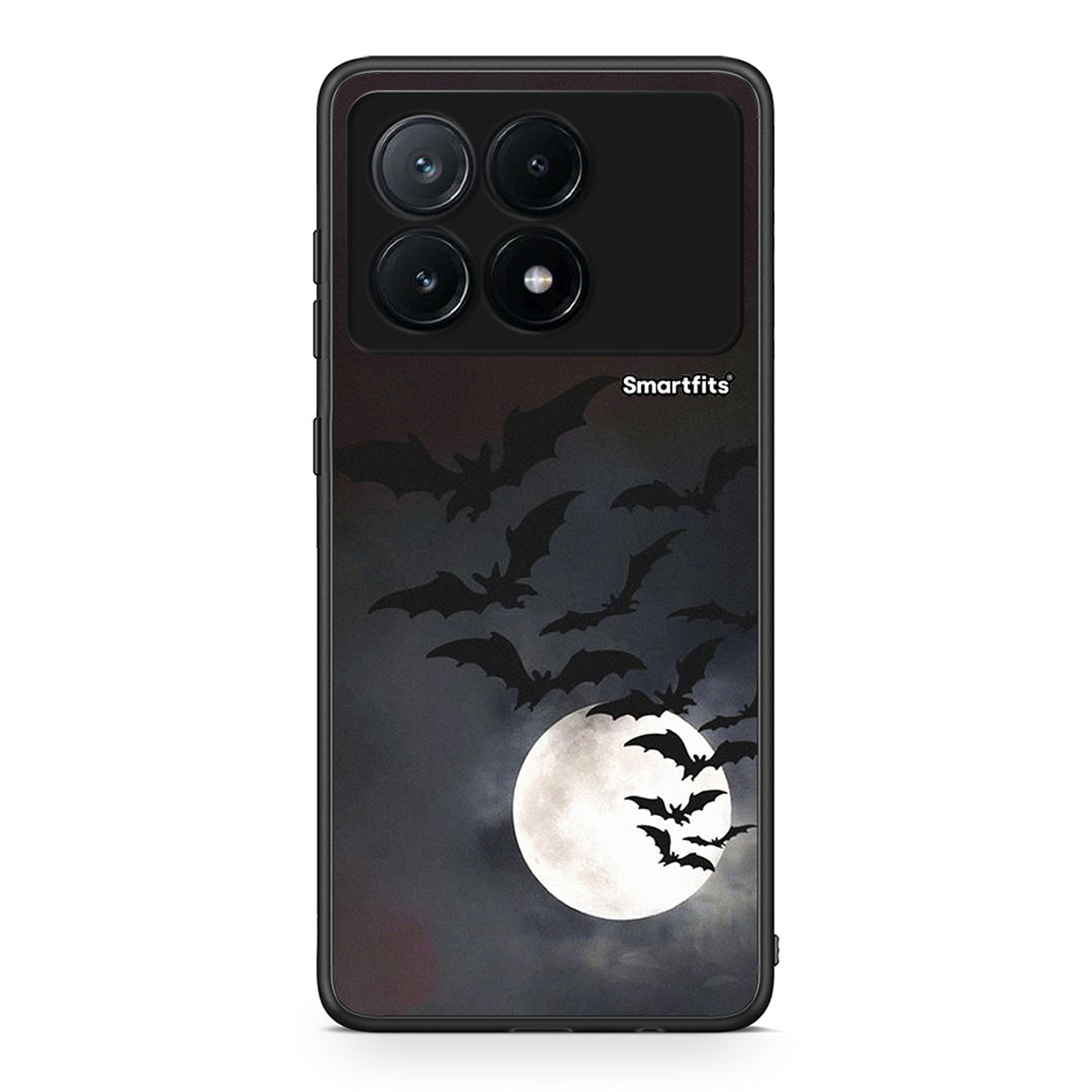 Xiaomi Poco X6 Pro 5G Halloween Bat Night Θήκη από τη Smartfits με σχέδιο στο πίσω μέρος και μαύρο περίβλημα | Smartphone case with colorful back and black bezels by Smartfits