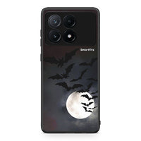 Thumbnail for Xiaomi Poco X6 Pro 5G Halloween Bat Night Θήκη από τη Smartfits με σχέδιο στο πίσω μέρος και μαύρο περίβλημα | Smartphone case with colorful back and black bezels by Smartfits