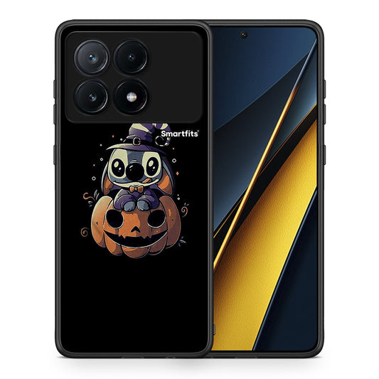 Θήκη Xiaomi Poco X6 Pro 5G Halloween Stitch από τη Smartfits με σχέδιο στο πίσω μέρος και μαύρο περίβλημα | Xiaomi Poco X6 Pro 5G Halloween Stitch case with colorful back and black bezels