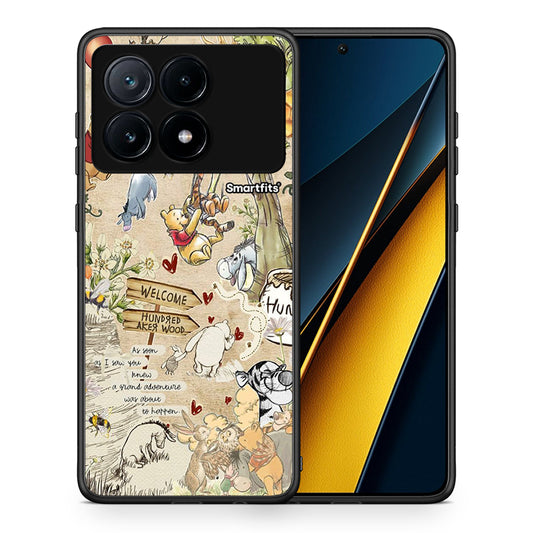 Θήκη Xiaomi Poco X6 Pro 5G Happy Friends από τη Smartfits με σχέδιο στο πίσω μέρος και μαύρο περίβλημα | Xiaomi Poco X6 Pro 5G Happy Friends case with colorful back and black bezels