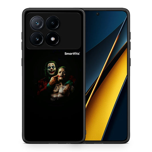 Θήκη Xiaomi Poco X6 Pro 5G Clown Hero από τη Smartfits με σχέδιο στο πίσω μέρος και μαύρο περίβλημα | Xiaomi Poco X6 Pro 5G Clown Hero case with colorful back and black bezels
