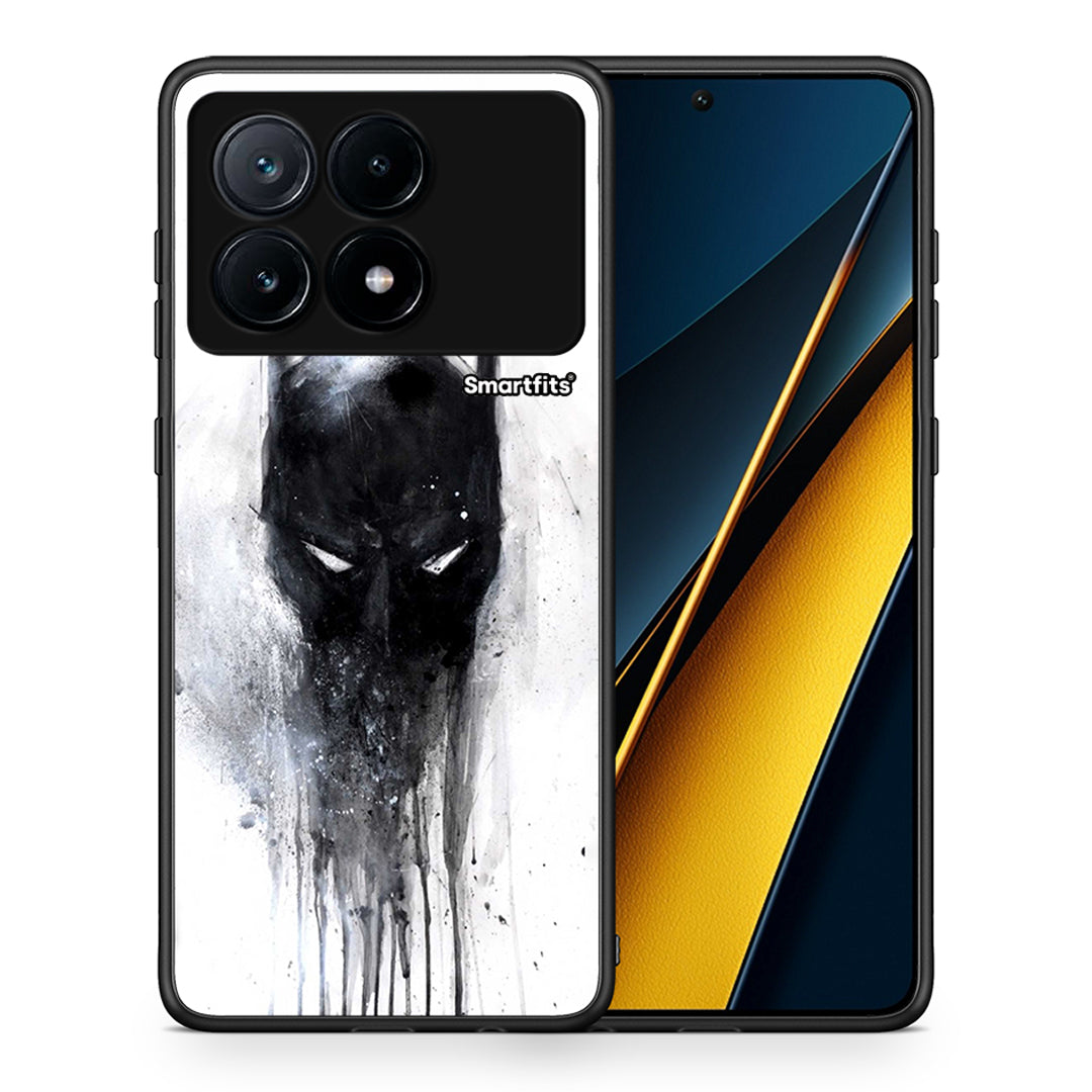 Θήκη Xiaomi Poco X6 Pro 5G Paint Bat Hero από τη Smartfits με σχέδιο στο πίσω μέρος και μαύρο περίβλημα | Xiaomi Poco X6 Pro 5G Paint Bat Hero case with colorful back and black bezels