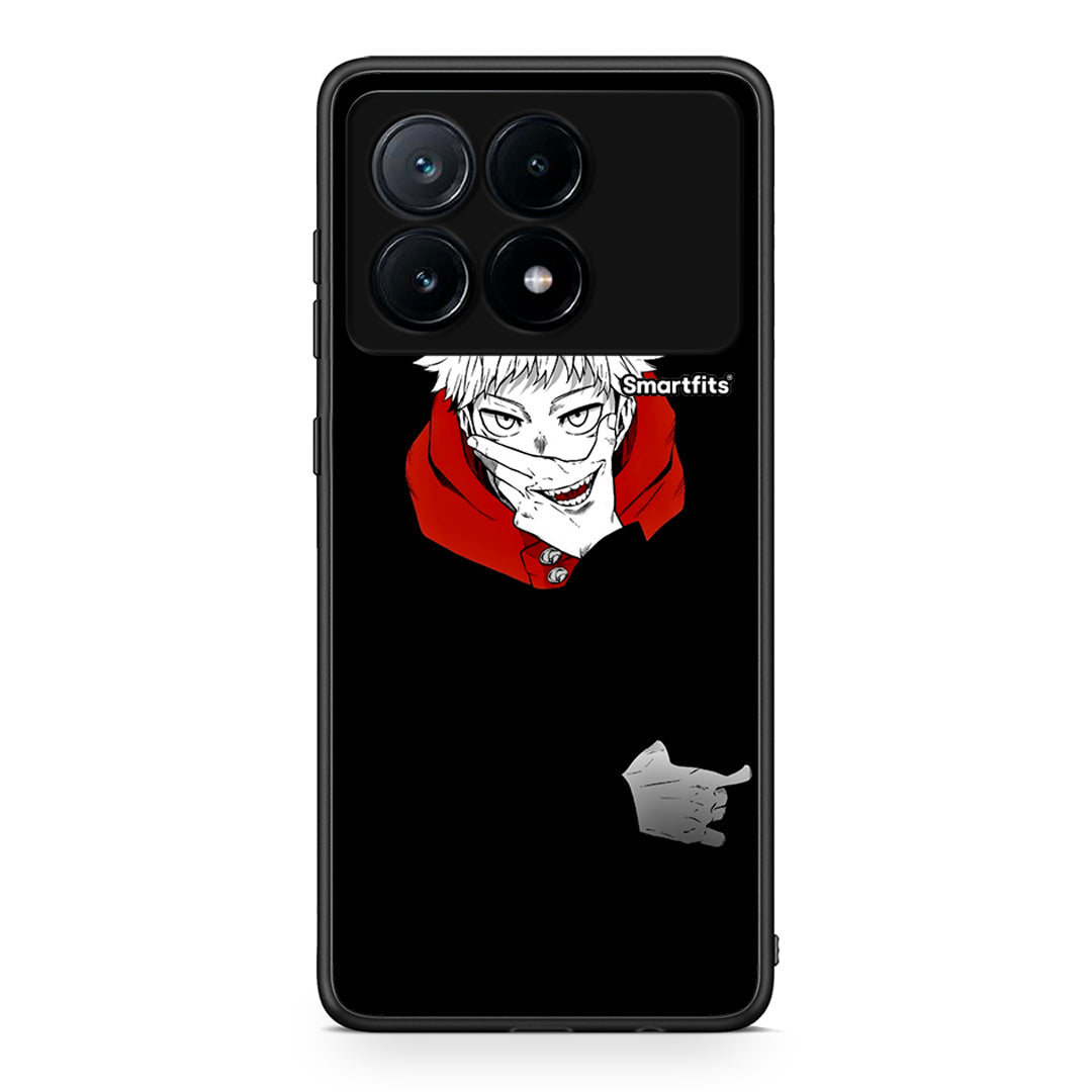 Xiaomi Poco X6 Pro 5G Itadori Anime θήκη από τη Smartfits με σχέδιο στο πίσω μέρος και μαύρο περίβλημα | Smartphone case with colorful back and black bezels by Smartfits