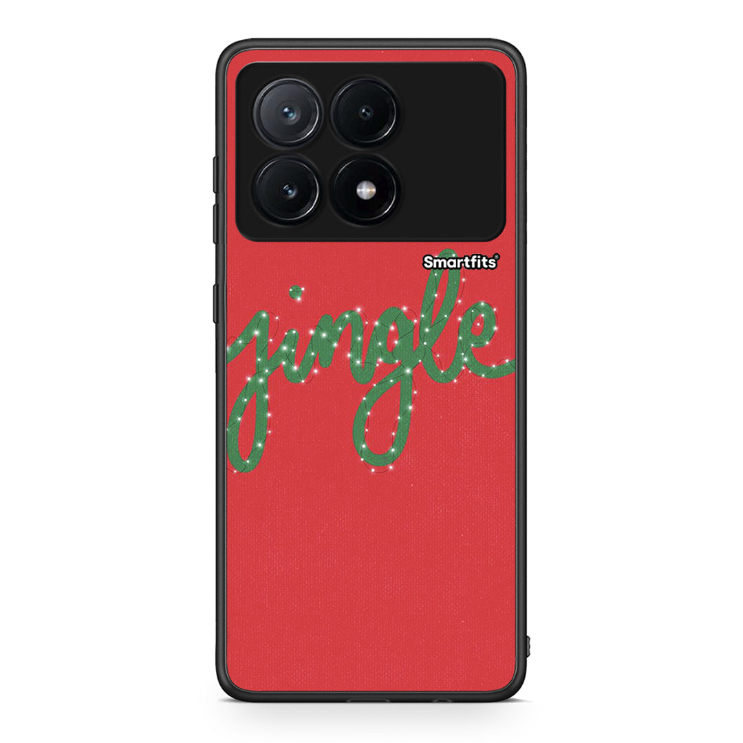 Xiaomi Poco X6 Pro 5G Jingle Xmas θήκη από τη Smartfits με σχέδιο στο πίσω μέρος και μαύρο περίβλημα | Smartphone case with colorful back and black bezels by Smartfits