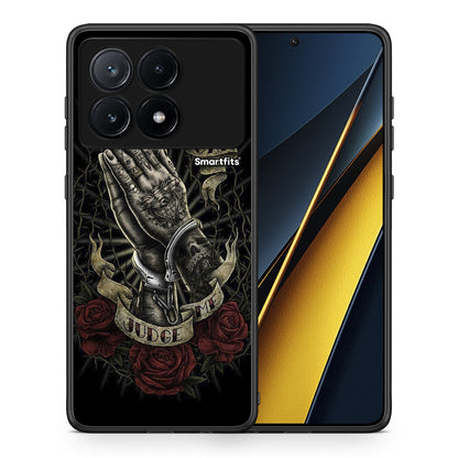 Θήκη Xiaomi Poco X6 Pro 5G Judge By God από τη Smartfits με σχέδιο στο πίσω μέρος και μαύρο περίβλημα | Xiaomi Poco X6 Pro 5G Judge By God case with colorful back and black bezels