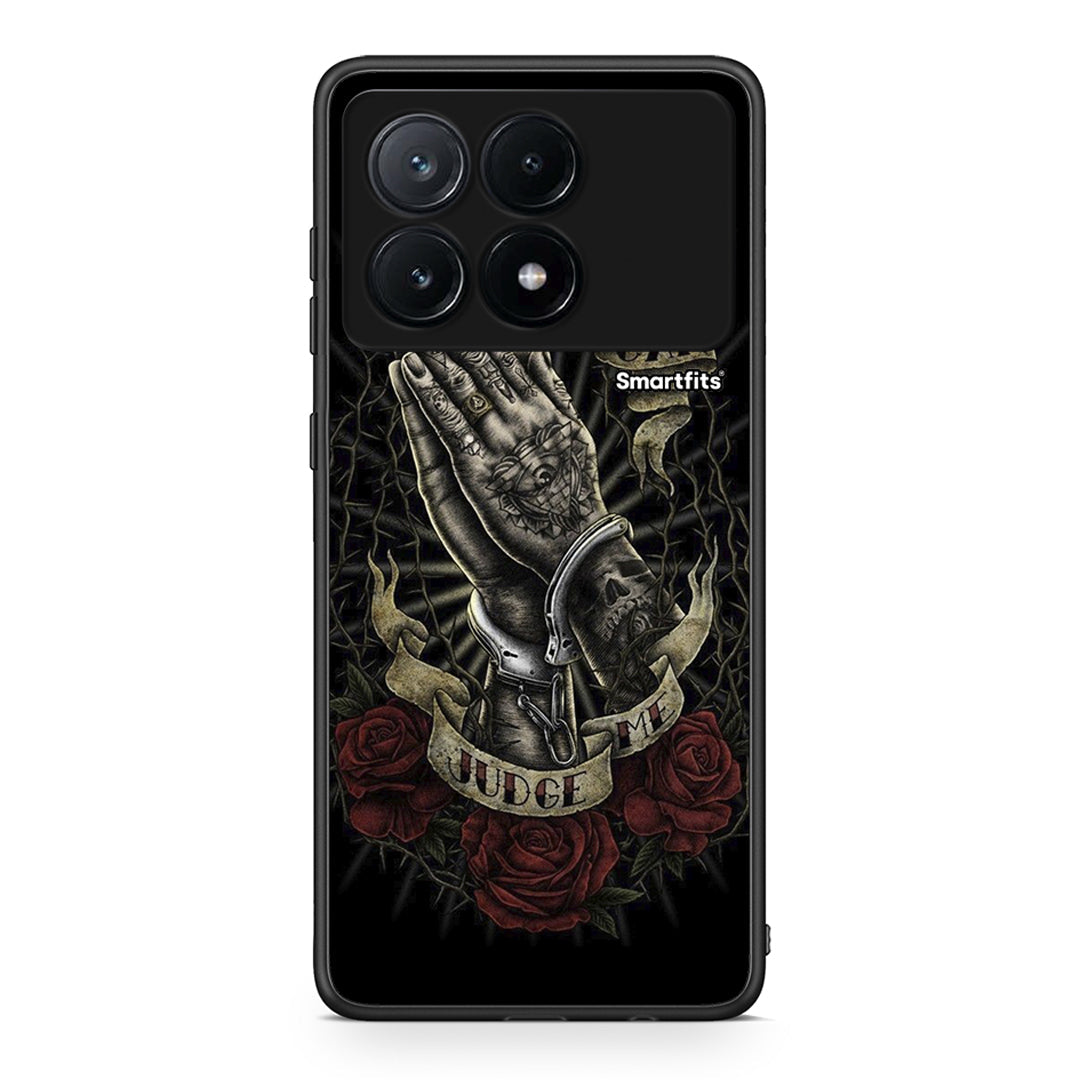 Xiaomi Poco X6 Pro 5G Judge By God θήκη από τη Smartfits με σχέδιο στο πίσω μέρος και μαύρο περίβλημα | Smartphone case with colorful back and black bezels by Smartfits