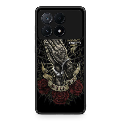 Xiaomi Poco X6 Pro 5G Judge By God θήκη από τη Smartfits με σχέδιο στο πίσω μέρος και μαύρο περίβλημα | Smartphone case with colorful back and black bezels by Smartfits