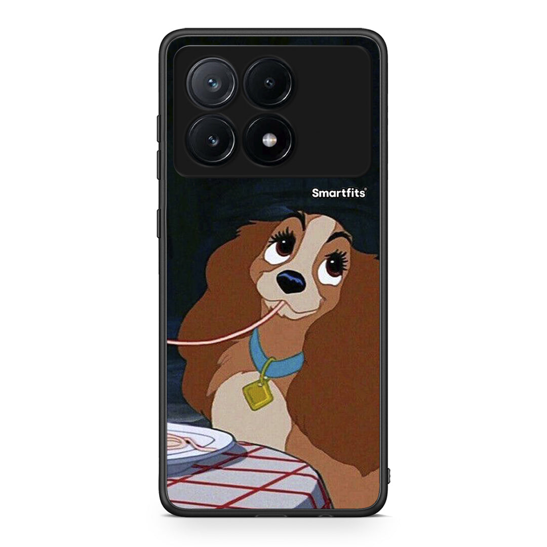Xiaomi Poco X6 Pro 5G Lady And Tramp 2 Θήκη Αγίου Βαλεντίνου από τη Smartfits με σχέδιο στο πίσω μέρος και μαύρο περίβλημα | Smartphone case with colorful back and black bezels by Smartfits