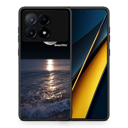 Θήκη Xiaomi Poco X6 Pro 5G Moon Landscape από τη Smartfits με σχέδιο στο πίσω μέρος και μαύρο περίβλημα | Xiaomi Poco X6 Pro 5G Moon Landscape case with colorful back and black bezels
