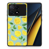 Thumbnail for Θήκη Xiaomi Poco X6 Pro 5G Lemons από τη Smartfits με σχέδιο στο πίσω μέρος και μαύρο περίβλημα | Xiaomi Poco X6 Pro 5G Lemons case with colorful back and black bezels