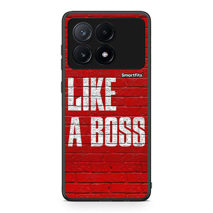 Xiaomi Poco X6 Pro 5G Like A Boss θήκη από τη Smartfits με σχέδιο στο πίσω μέρος και μαύρο περίβλημα | Smartphone case with colorful back and black bezels by Smartfits