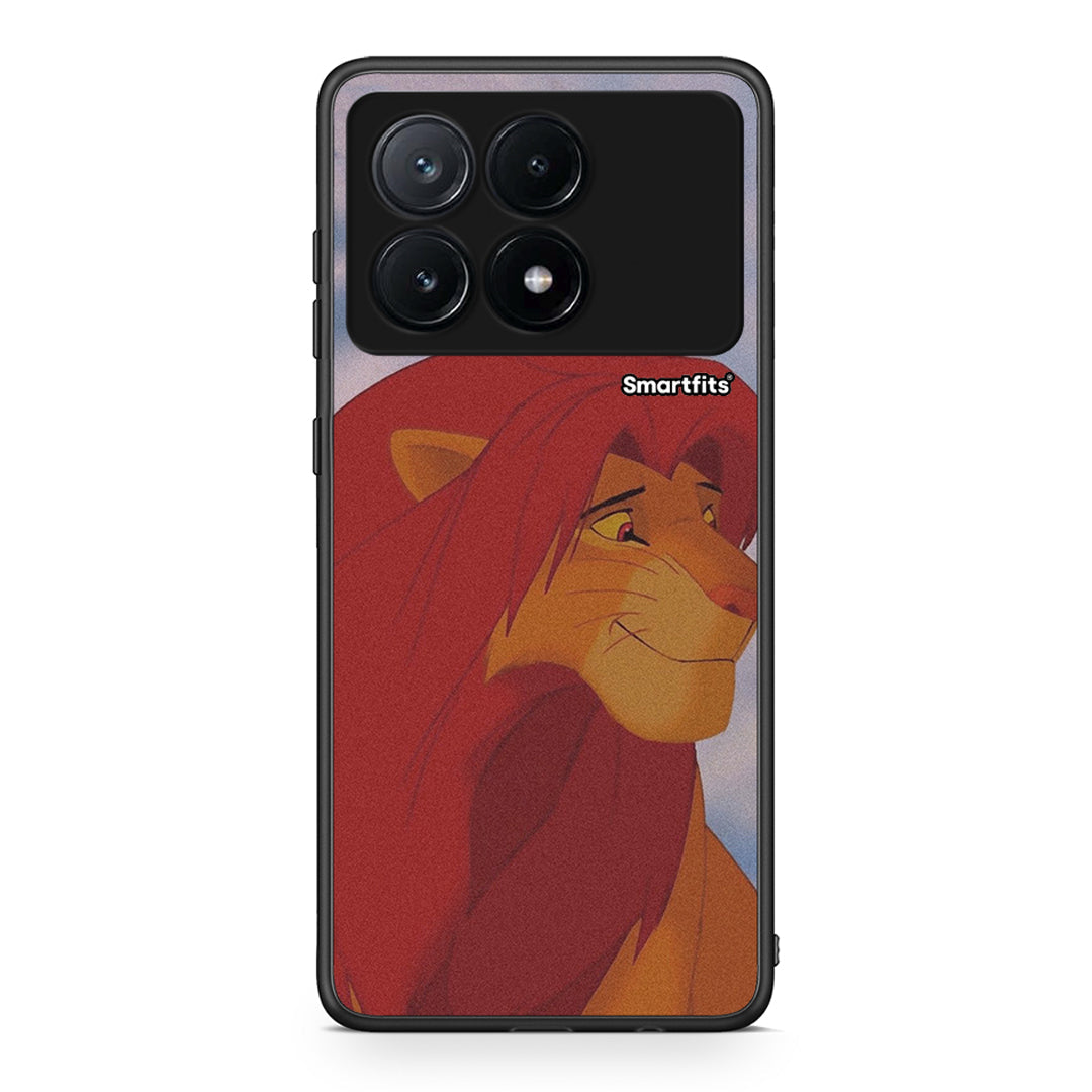 Xiaomi Poco X6 Pro 5G Lion Love 1 Θήκη Αγίου Βαλεντίνου από τη Smartfits με σχέδιο στο πίσω μέρος και μαύρο περίβλημα | Smartphone case with colorful back and black bezels by Smartfits