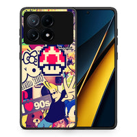 Thumbnail for Θήκη Xiaomi Poco X6 Pro 5G Love The 90s από τη Smartfits με σχέδιο στο πίσω μέρος και μαύρο περίβλημα | Xiaomi Poco X6 Pro 5G Love The 90s case with colorful back and black bezels