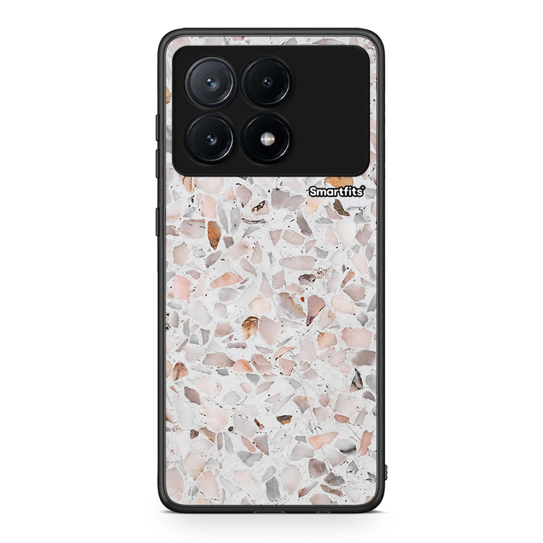 Xiaomi Poco X6 Pro 5G Marble Terrazzo θήκη από τη Smartfits με σχέδιο στο πίσω μέρος και μαύρο περίβλημα | Smartphone case with colorful back and black bezels by Smartfits