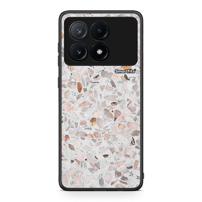 Xiaomi Poco X6 Pro 5G Marble Terrazzo θήκη από τη Smartfits με σχέδιο στο πίσω μέρος και μαύρο περίβλημα | Smartphone case with colorful back and black bezels by Smartfits